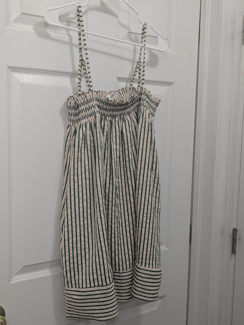 Striped Smocked Sundress with Spaghetti Straps